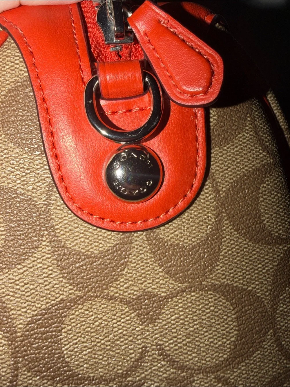 Coach Signature Satchel and Wallet in Orange